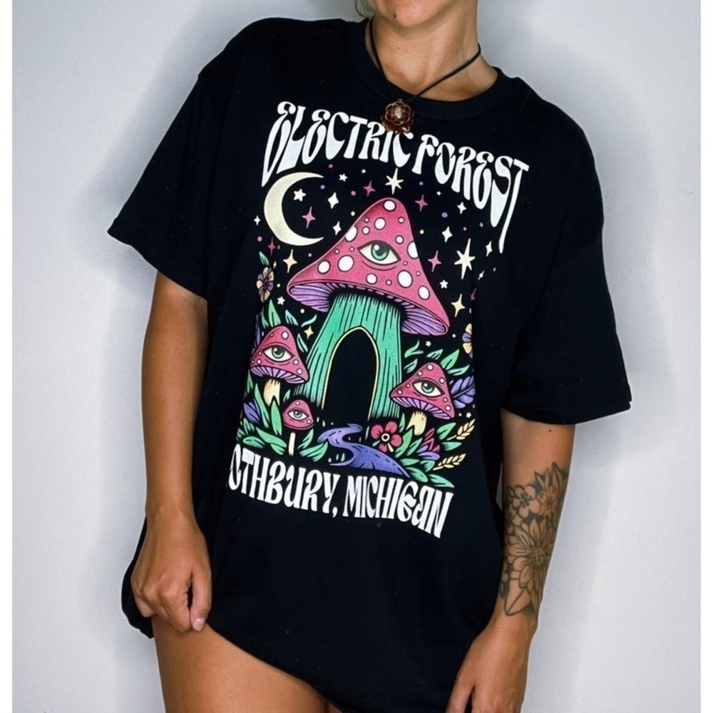 Electric Forest Festival Music Rave EDM Fan Graphic Unisex T-Shirt